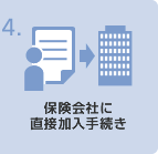 保険会社に直接加入手続き