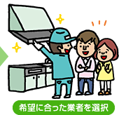 希望に合った業者を選択