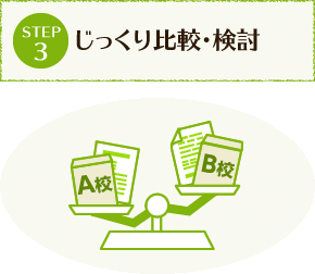 STEP3 じっくり比較・検討