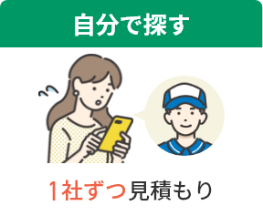 自分で探す 1社ずつ見積もり