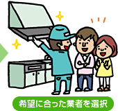 希望に合った業者を選択